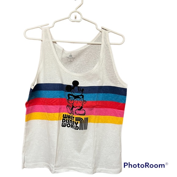 Disney Tops - 🌈DISNEY PARKS: Walt Disney World women’s size M, Mickey Mouse themed tank top.